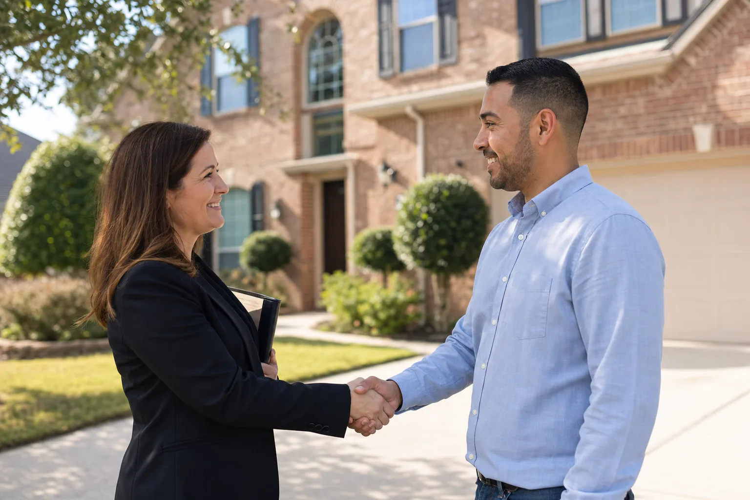 A handshake closing a real estate deal